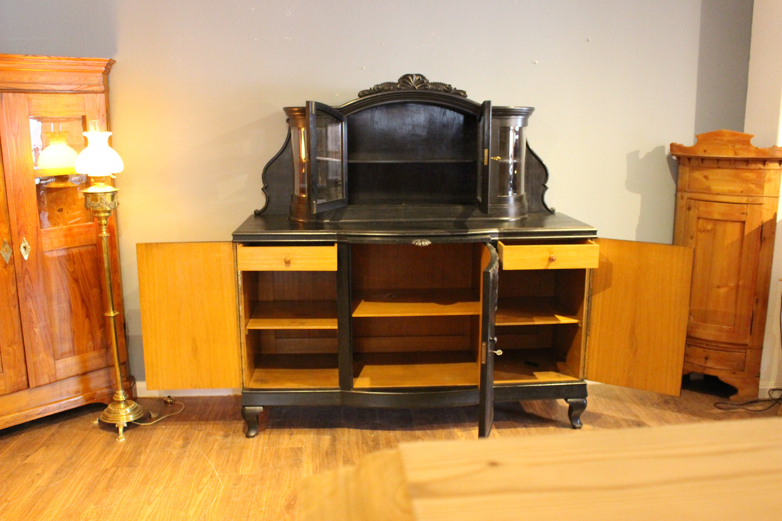 20er Jahre, Art déco,  Aufsatz Buffet, Sideboard, Anrichte (Art.-Nr. 03654)