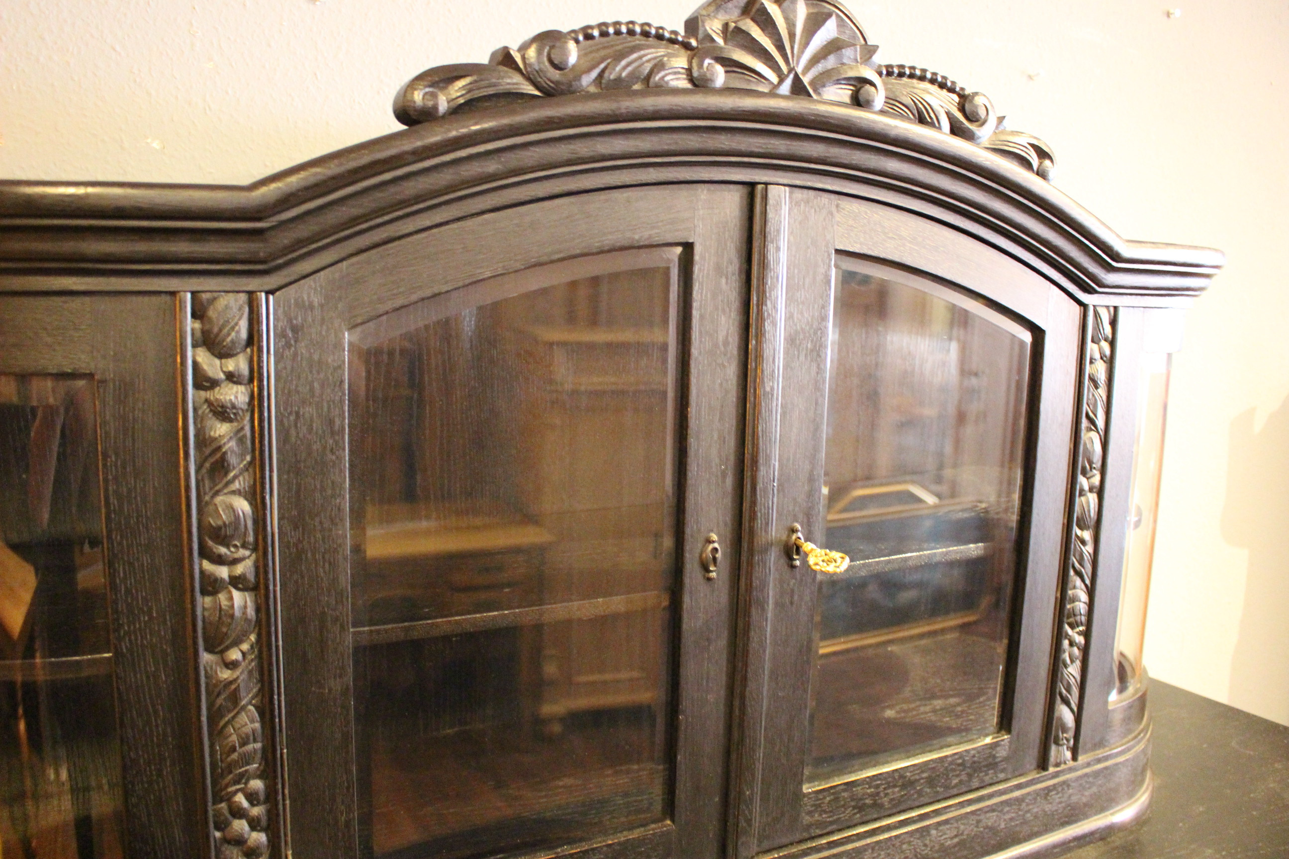 20er Jahre, Art déco,  Aufsatz Buffet, Sideboard, Anrichte (Art.-Nr. 03654)