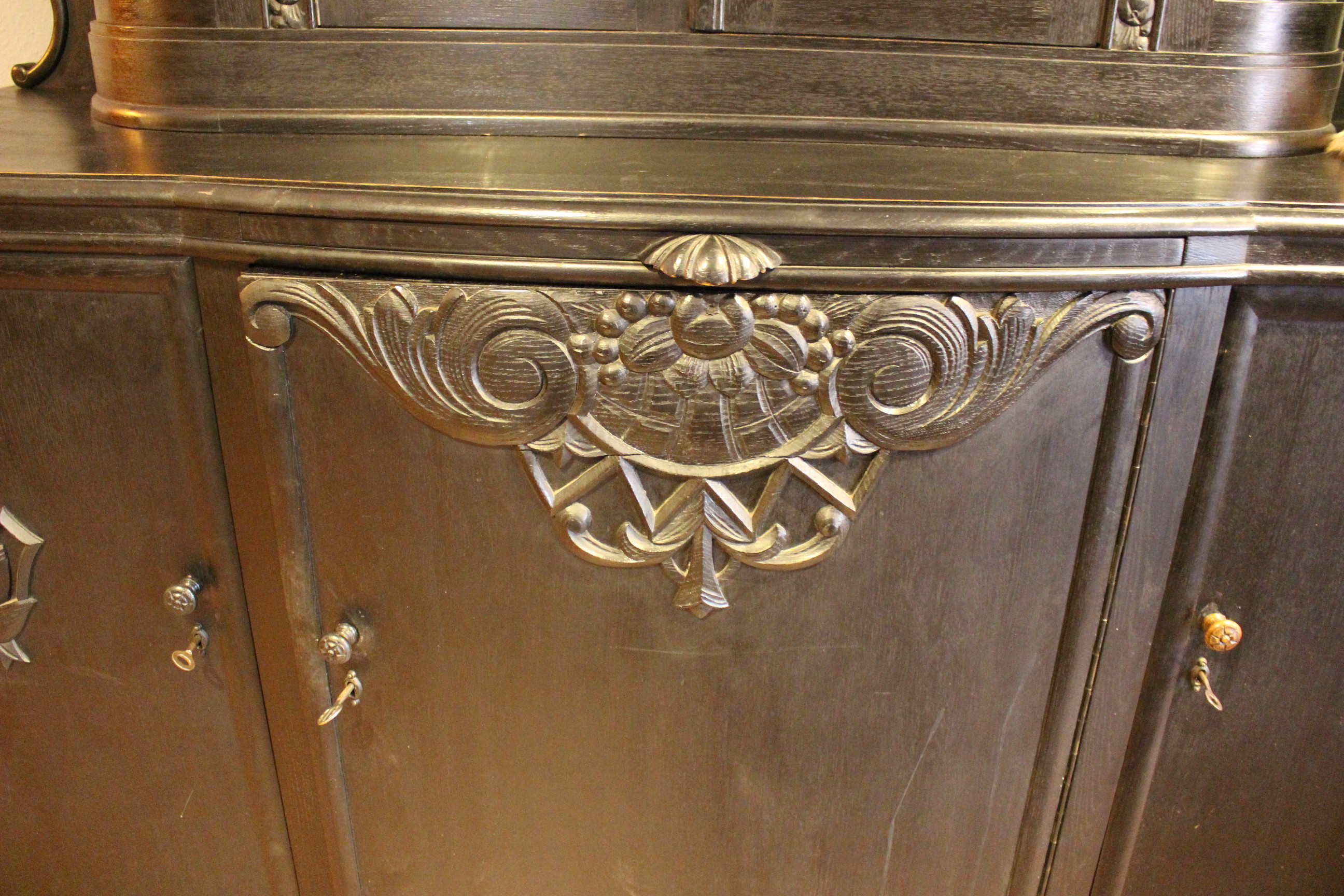 20er Jahre, Art déco,  Aufsatz Buffet, Sideboard, Anrichte (Art.-Nr. 03654)