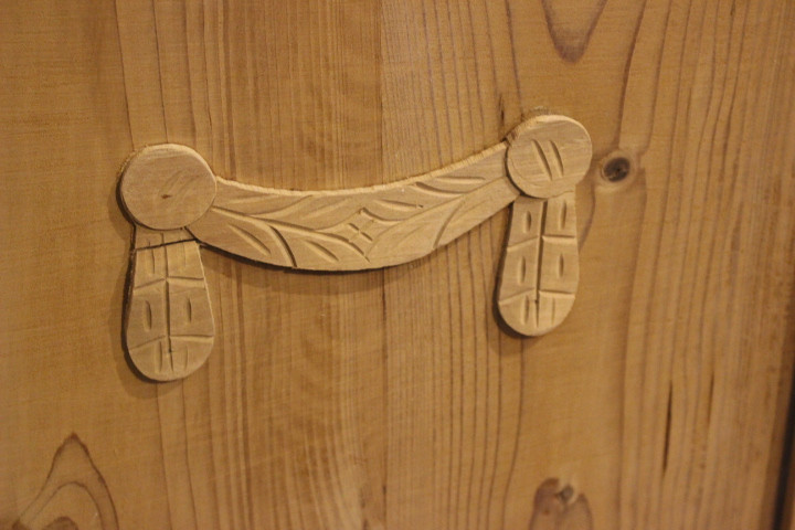  Vertiko mit Aufsatz Jugendstil (Art.-Nr. 05249)