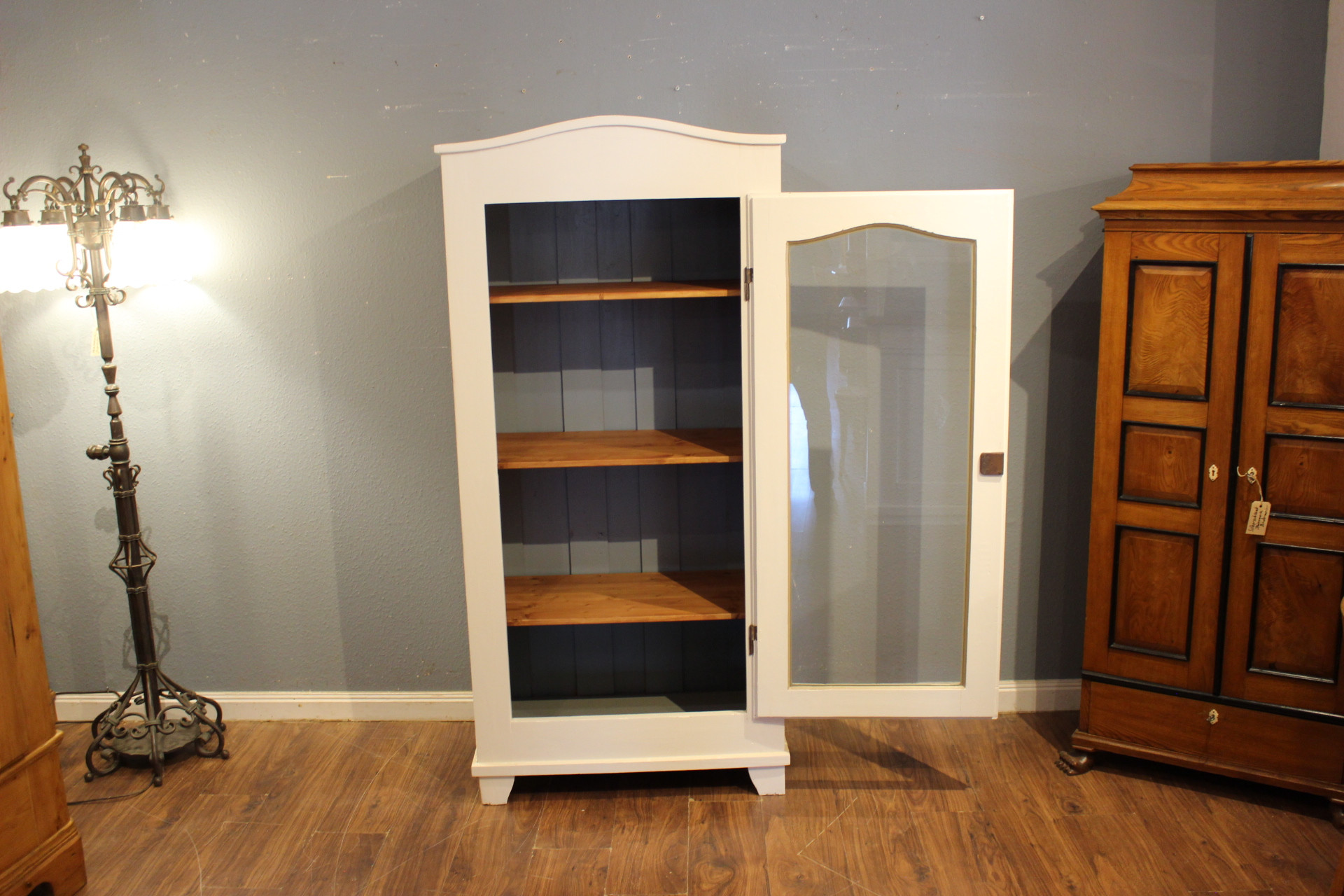 antike dänische Vitrine, Bücherschrank, Jugendstil (Art.-Nr. 05159)