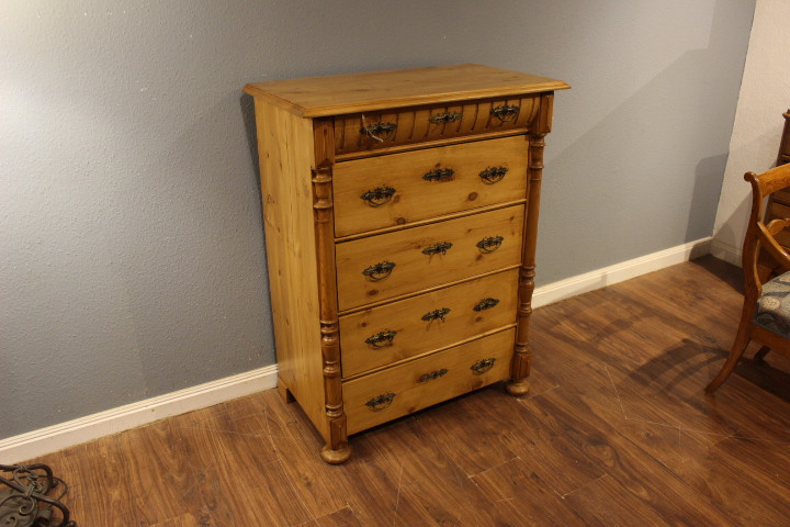 Antike Kommode, fünf Schubladen, Gründerzeit (Art.-Nr.: 04878)