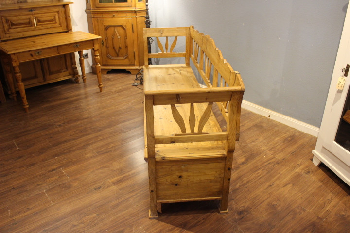 Antike Küchenbank, bäuerliche Bank, Jugendstil (Art.-Nr. 05026)