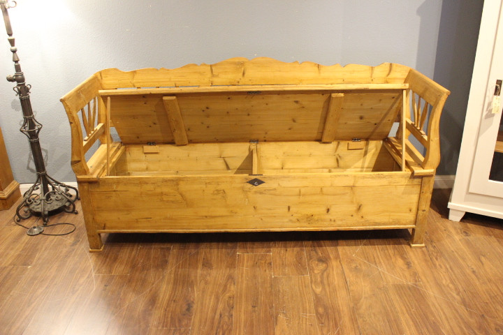 Antike Küchenbank, bäuerliche Bank, Jugendstil (Art.-Nr. 05026)