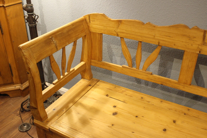 Antike Küchenbank, bäuerliche Bank, Jugendstil (Art.-Nr. 05026)