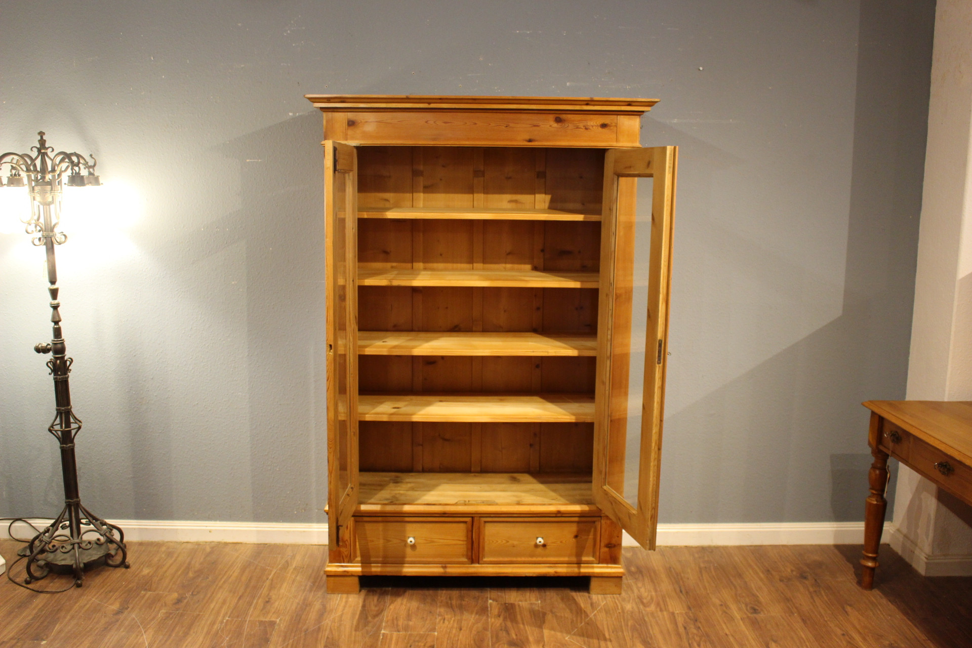 Antike Vitrine, Bücherschrank, Biedermeier (Art.-Nr. 05125)