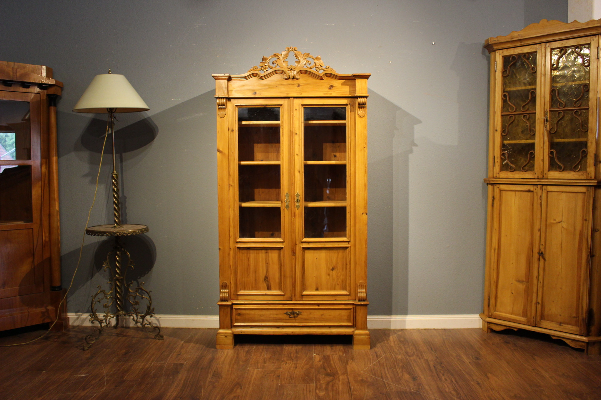 Antike Vitrine, Bücherschrank, Gründerzeit (Art.-Nr.: 04185)