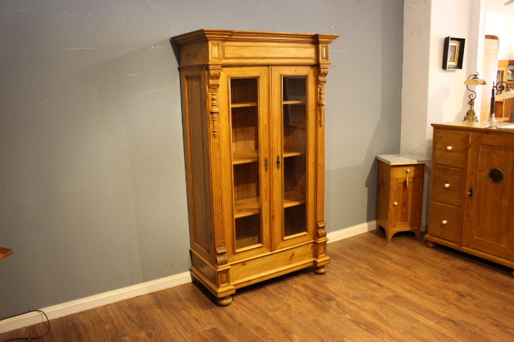 Antike Vitrine, Bücherschrank, Gründerzeit (Art.-Nr.: 04989)