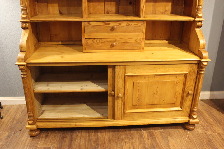 Antiker Geschirrschrank, Wandschrank, Bücherschrank, Gründerzeit (Art.-Nr. 05164)