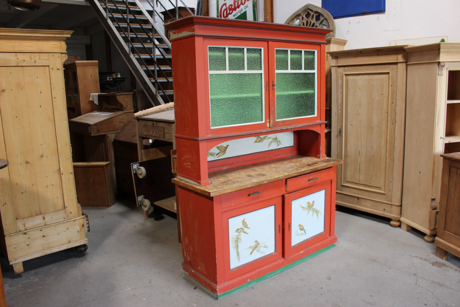 Antikes Küchenbuffet, Jugendstil