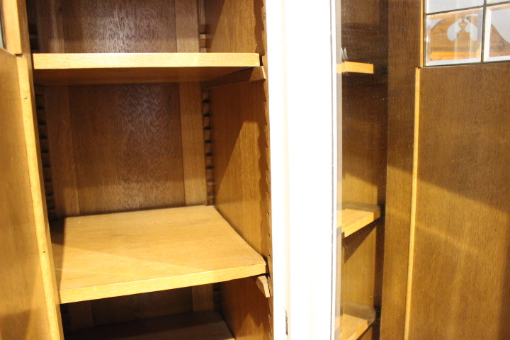 antiker Kleiderschrank, Wäscheschrank mit großem Spiegel, Art déco (Art.-Nr. 04971)