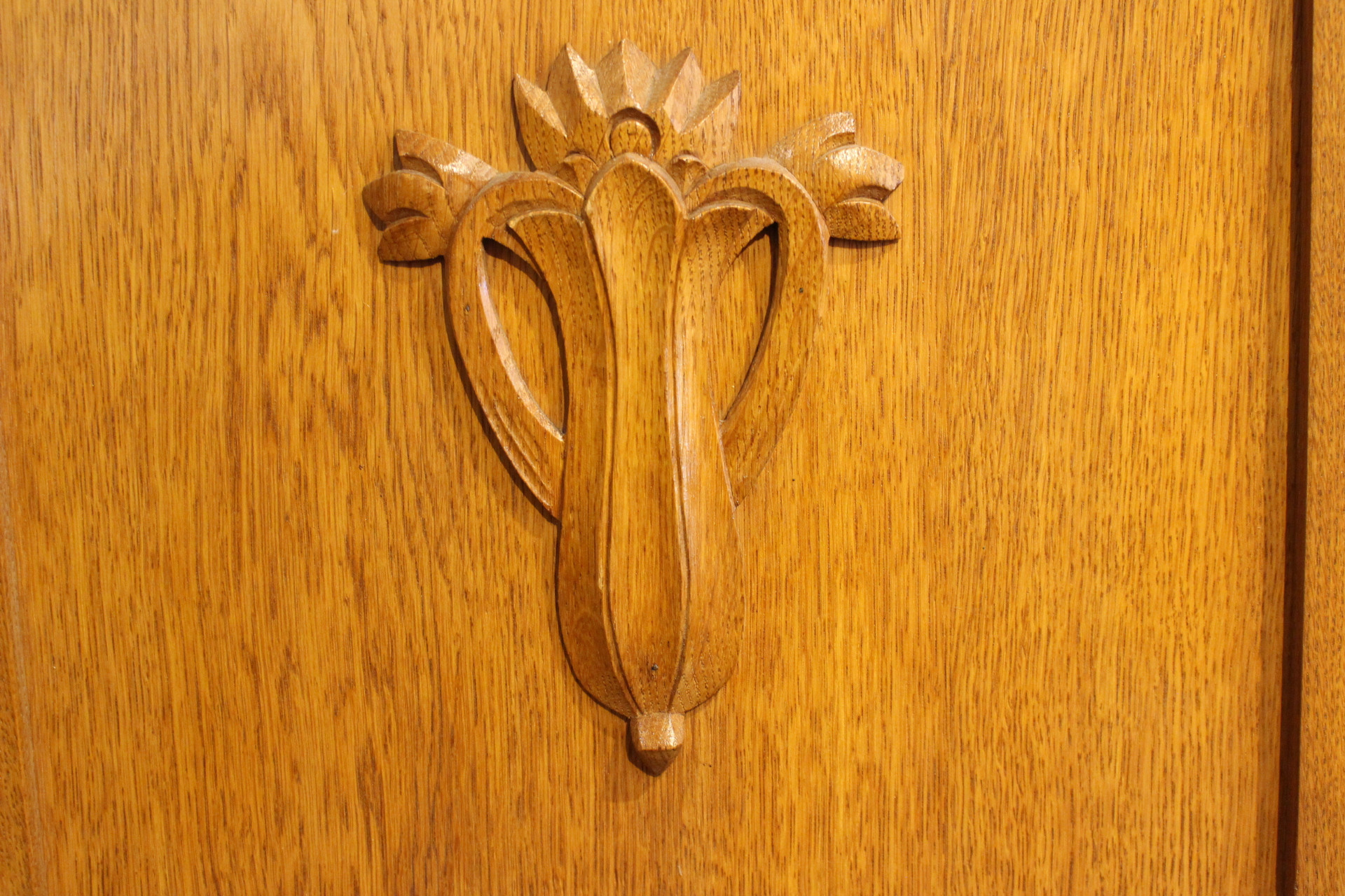 Antiker Kleiderschrank dreitürig Eiche Art déco (Art.-Nr. 05151)