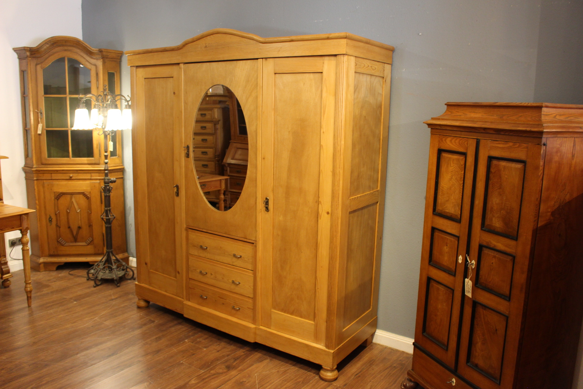 Antiker Spiegelschrank mit Kommodeneinsatz, 20er Jahre (Art.-Nr.: 05152)