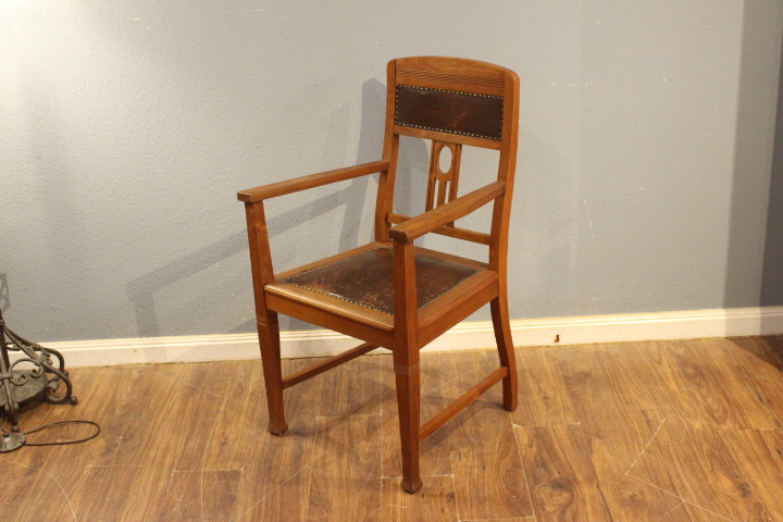 Bürostuhl, Armlehnenstuhl, Jugendstil (Art.-Nr. 05174)