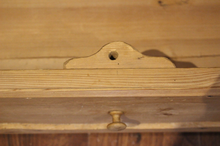 Dänischer Schrank eintürig, ein Schub, Spätbiedermeier (Art.-Nr. 04363)