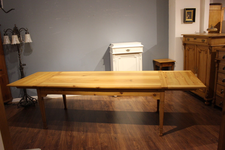 Esstisch, Gesindetisch zum Vergrössern, Jugendstil Nachbau (Art.-Nr. 05116)