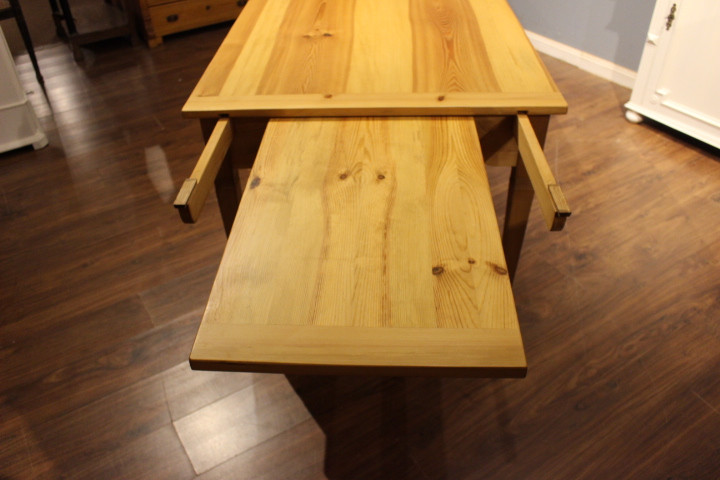 Esstisch, Gesindetisch zum Vergrössern, Jugendstil Nachbau (Art.-Nr. 05116)