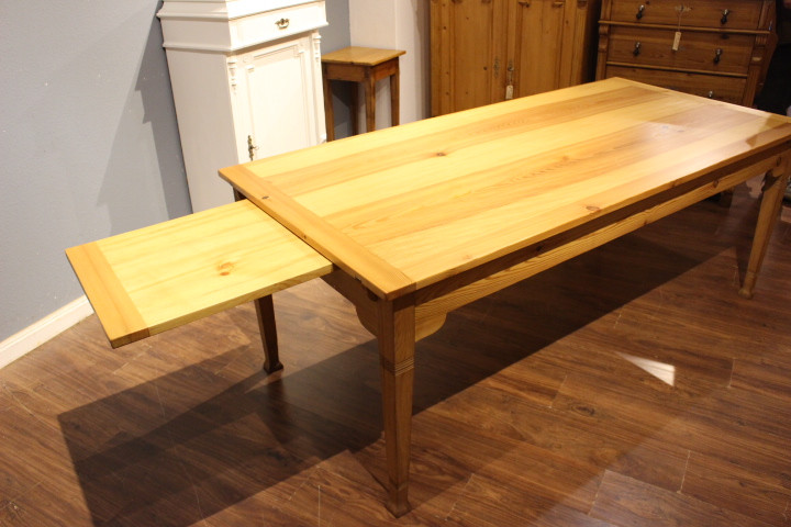 Esstisch, Gesindetisch zum Vergrössern, Jugendstil Nachbau (Art.-Nr. 05116)