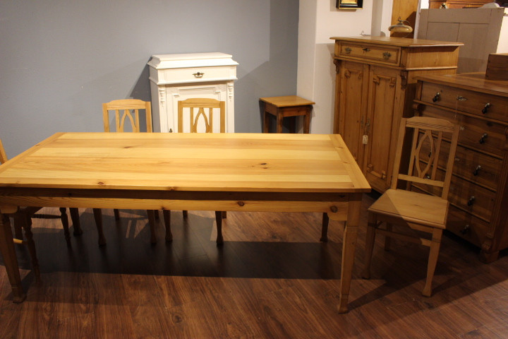 Esstisch, Gesindetisch zum Vergrössern, Jugendstil Nachbau (Art.-Nr. 05116)