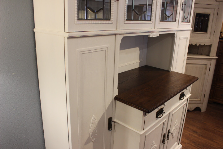 Großes Küchenbuffet mit Seitenschränken, Art déco (Art.-Nr. 05243)