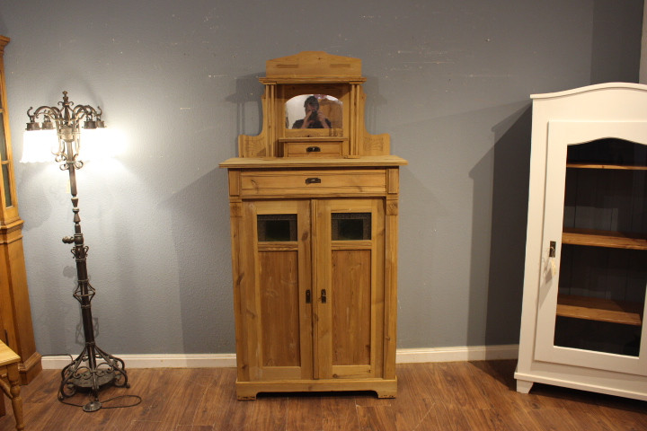 Großes Vertiko mit Spiegelaufsatz, Jugendstil (Art.-Nr.: 05165)