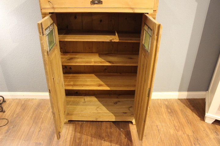 Großes Vertiko mit Spiegelaufsatz, Jugendstil (Art.-Nr. 05165)