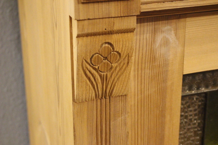 Großes Vertiko mit Spiegelaufsatz, Jugendstil (Art.-Nr. 05165)