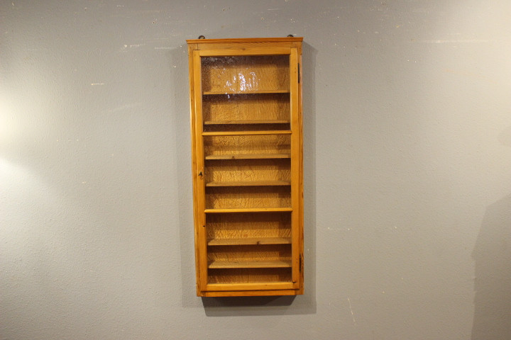 Hängevitrine, Wandschrank, Kiefer natur gewachst (Art.-Nr.: 04881)