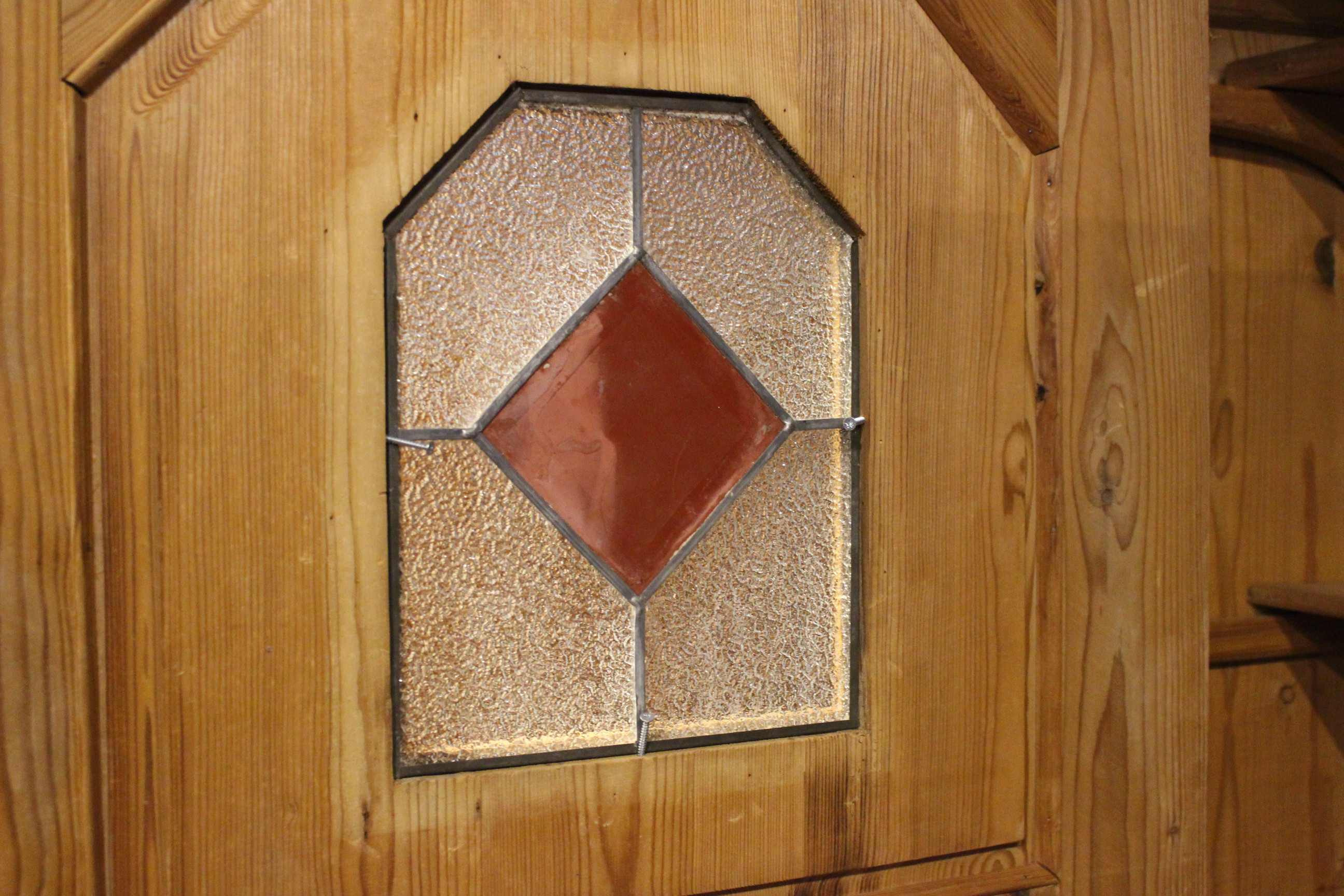 antiker Kleiderschrank, Wäscheschrank, Kiefer, Art déco zweitürig (Art.-Nr. 03880)