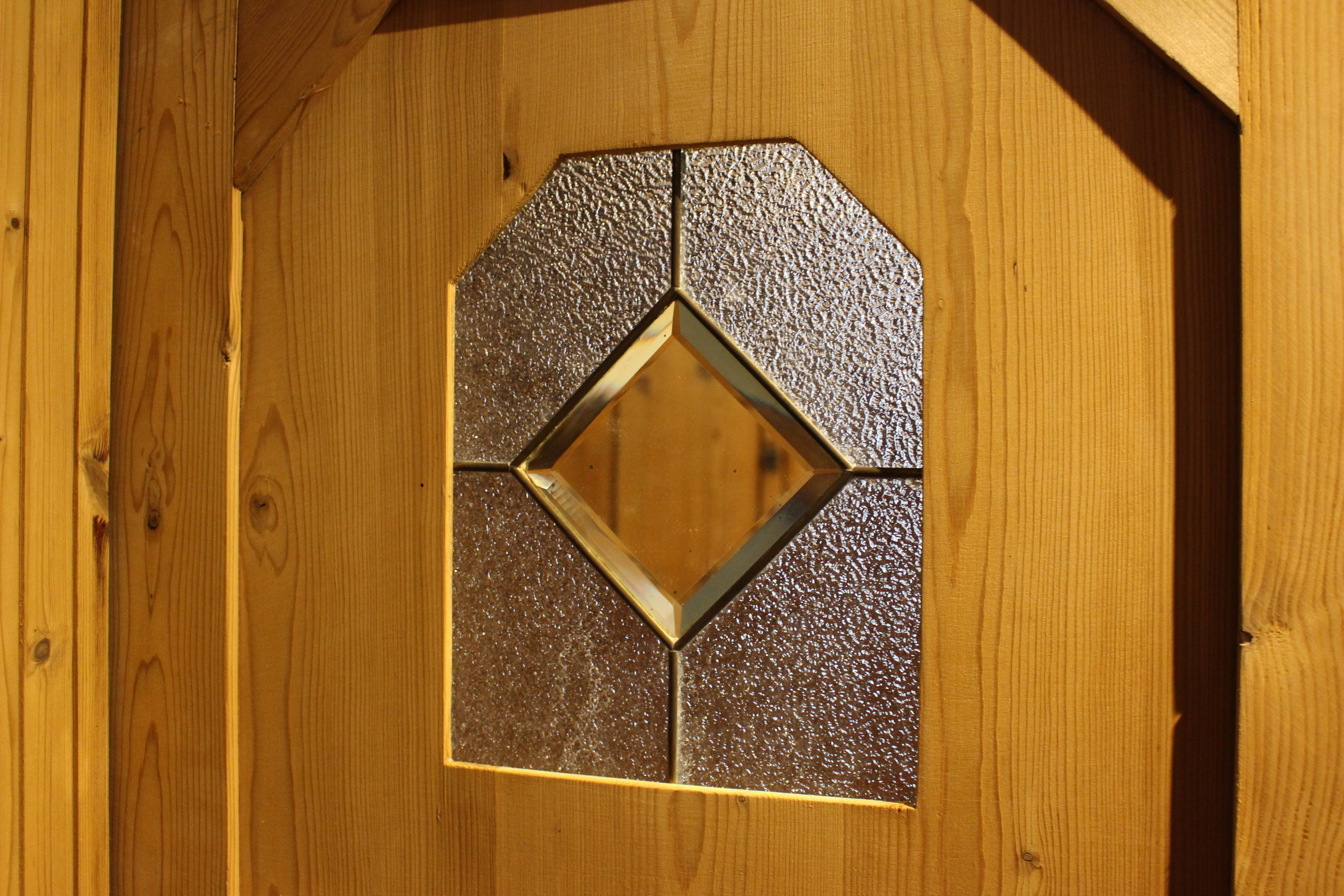 antiker Kleiderschrank, Wäscheschrank, Kiefer, Art déco zweitürig (Art.-Nr. 03880)