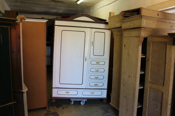 Kleiderschrank mit Kommodeneinsatz, Gründerzeit (Art.-Nr.: 05017)