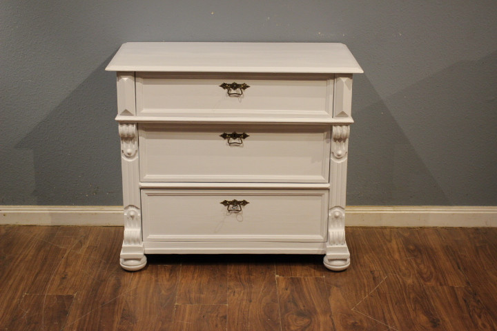 Kleine Kommode antik, vier Schubladen, Gründerzeit (Art.-Nr. 05112)