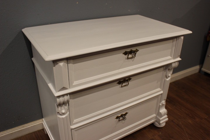 Kleine Kommode antik, vier Schubladen, Gründerzeit (Art.-Nr. 05112)