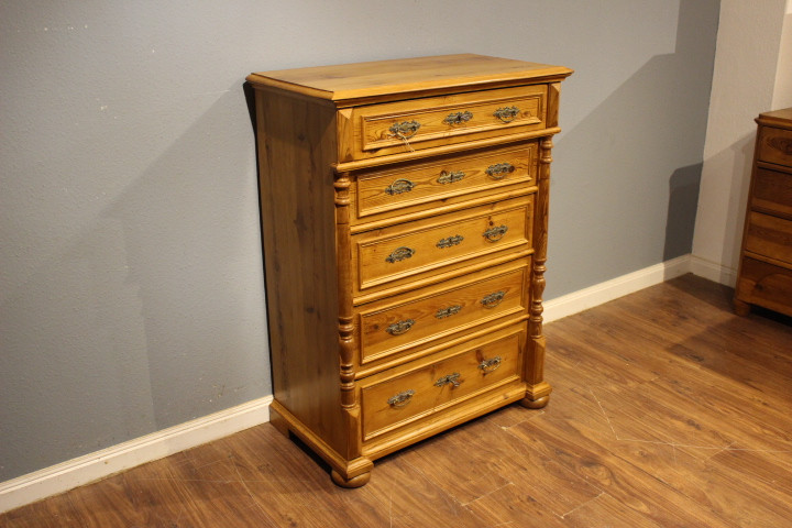 Kommode antik Gründerzeit, fünf Schubladen (Art.-Nr. 04996)