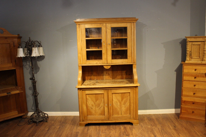 Küchenbuffet, Geschirrschrank, Biedermeier Esche massiv (Art.-Nr.: 05002)