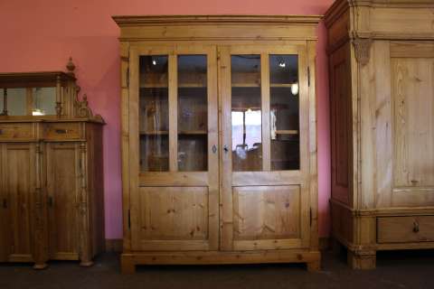 Biedermeier Schrank Vitrine Fernsehschrank Bücherschrank (Art.-Nr. 02978)