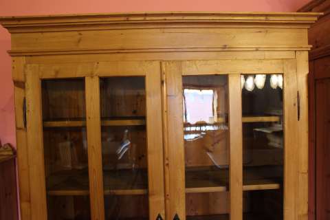 Biedermeier Schrank Vitrine Fernsehschrank Bücherschrank (Art.-Nr. 02978)