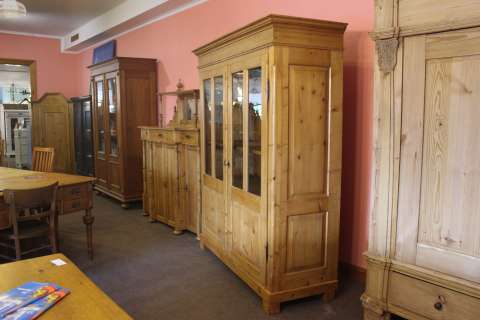 Biedermeier Schrank Vitrine Fernsehschrank Bücherschrank (Art.-Nr. 02978)