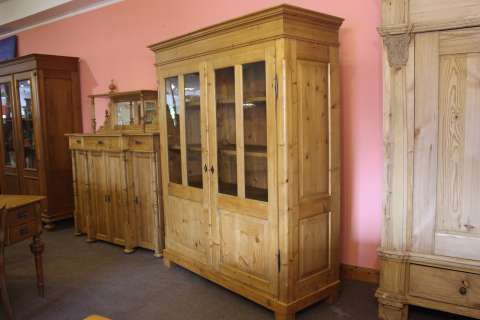 Biedermeier Schrank Vitrine Fernsehschrank Bücherschrank (Art.-Nr. 02978)