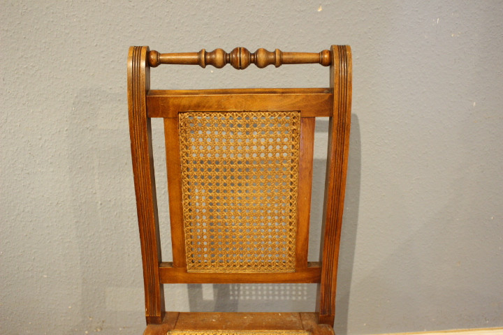 Vier Stühle mit Walze, Wiener Geflecht, Gründerzeit (Art.-Nr. 04962)