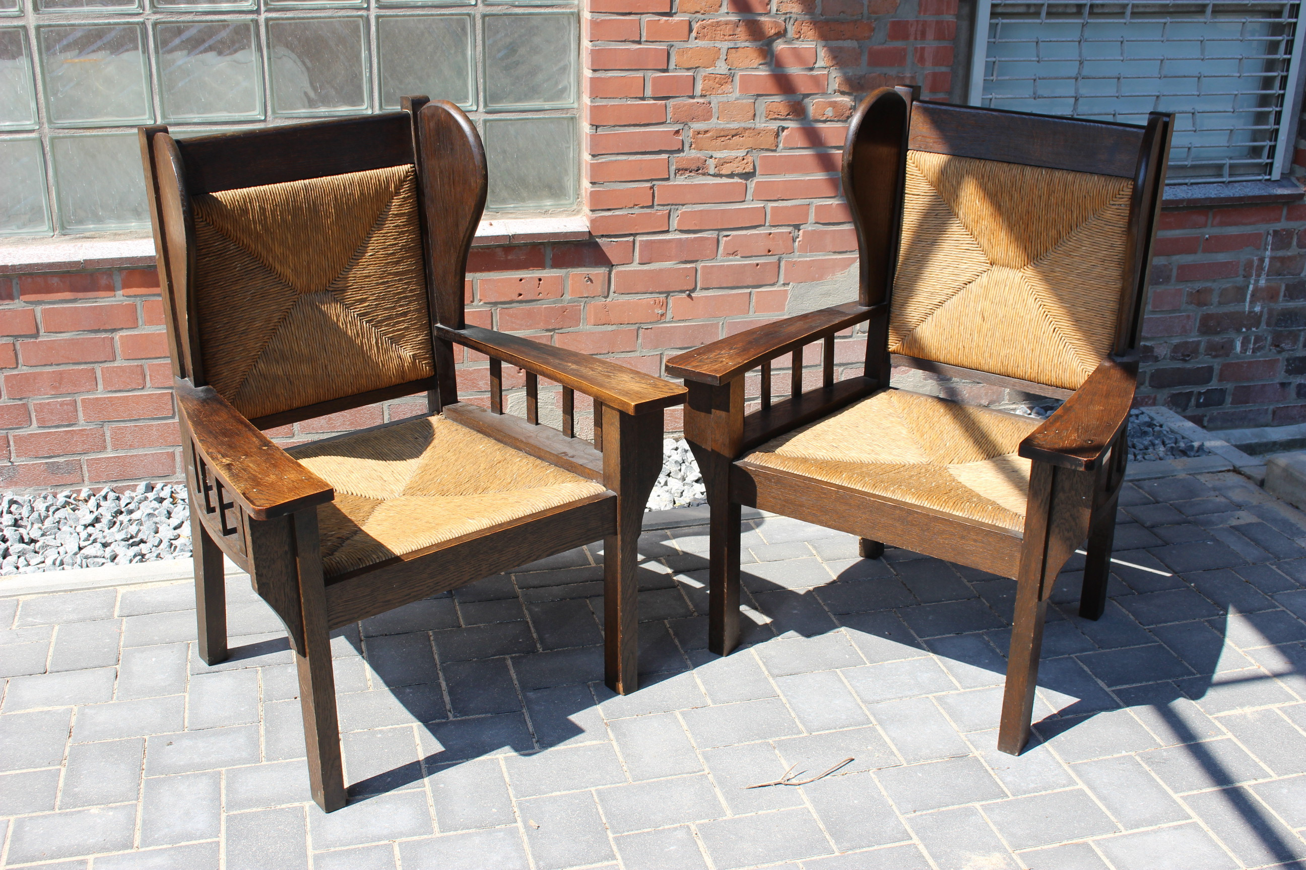 Zwei Sessel, Armlehnenstühle Worpswede (Art.-Nr.: 03754)